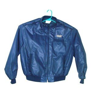 Mens XL King Louie Pro Fit Bomber Jacket PFISTER HYBRIDS Logo Full Zip USA Vtg